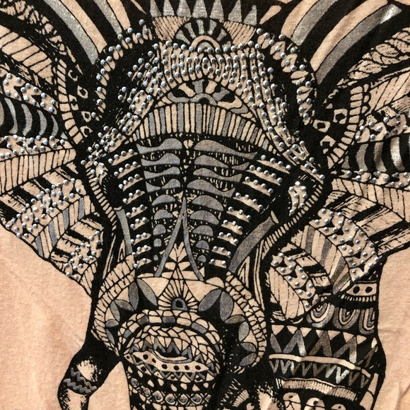 Sparkly cute elephant pink baby pink tee t-shirt shirt, size small Women’s cozy - Picture 3 of 8